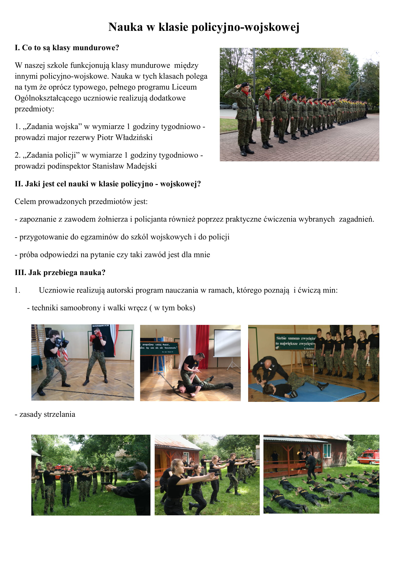 o klasie policyjno wojskowej na stronę 1