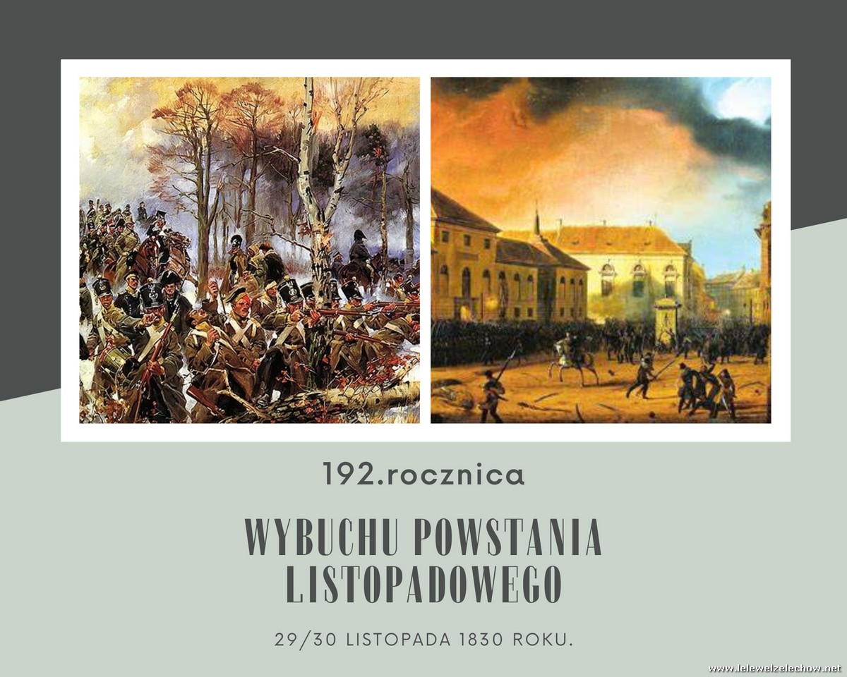 Quiz z okazji 192. rocznicy wybuchu powstania listopadowego
