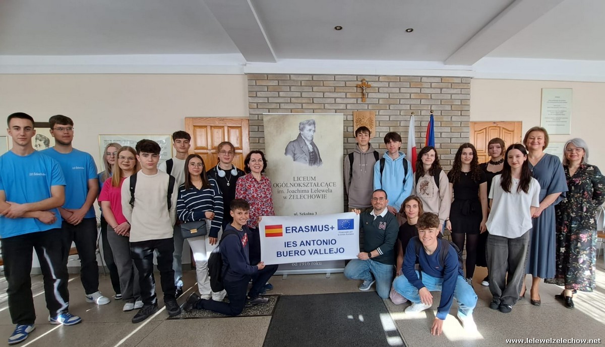 Erasmus+ Wizyta uczniów i nauczycieli z Hiszpanii - powitanie