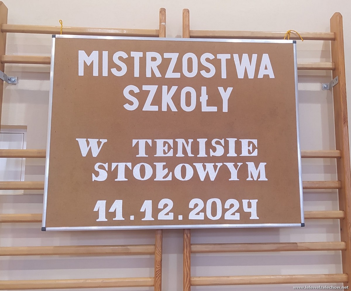 Zawody tenisa stołowego