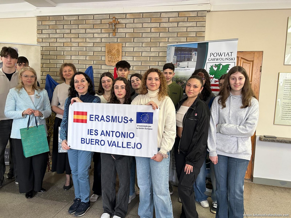 Wizyta młodzieży z Hiszpanii w ramach programu Erasmus+