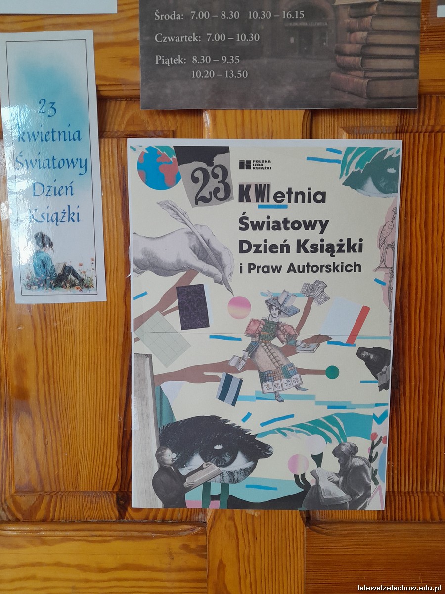 23 kwietnia - Światowy Dzień Książki i Praw Autorskich