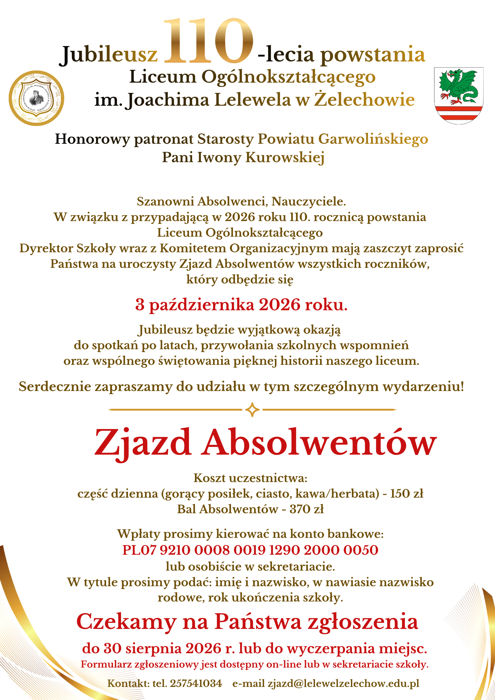 plakat zjazd biały 2