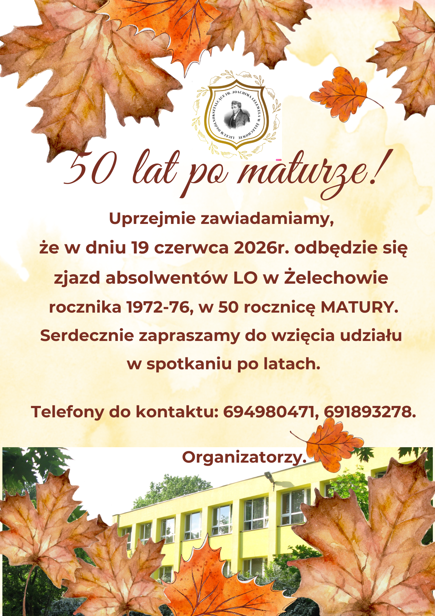 plakat zjazd absolwentów